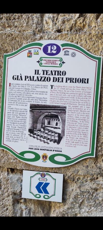 La Casa Del Teatro Appartement Campiglia dʼOrcia Buitenkant foto